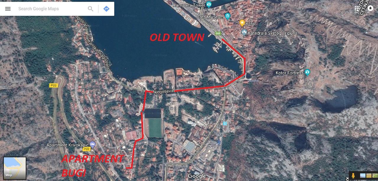 Bugi Lägenhet Kotor Exteriör bild